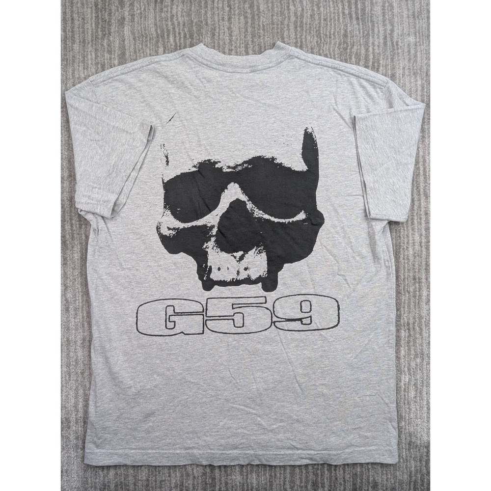 Vintage G59 Records Shirt Men's L Gray Suicideboys Skull Logo Grey Day Hip Hop